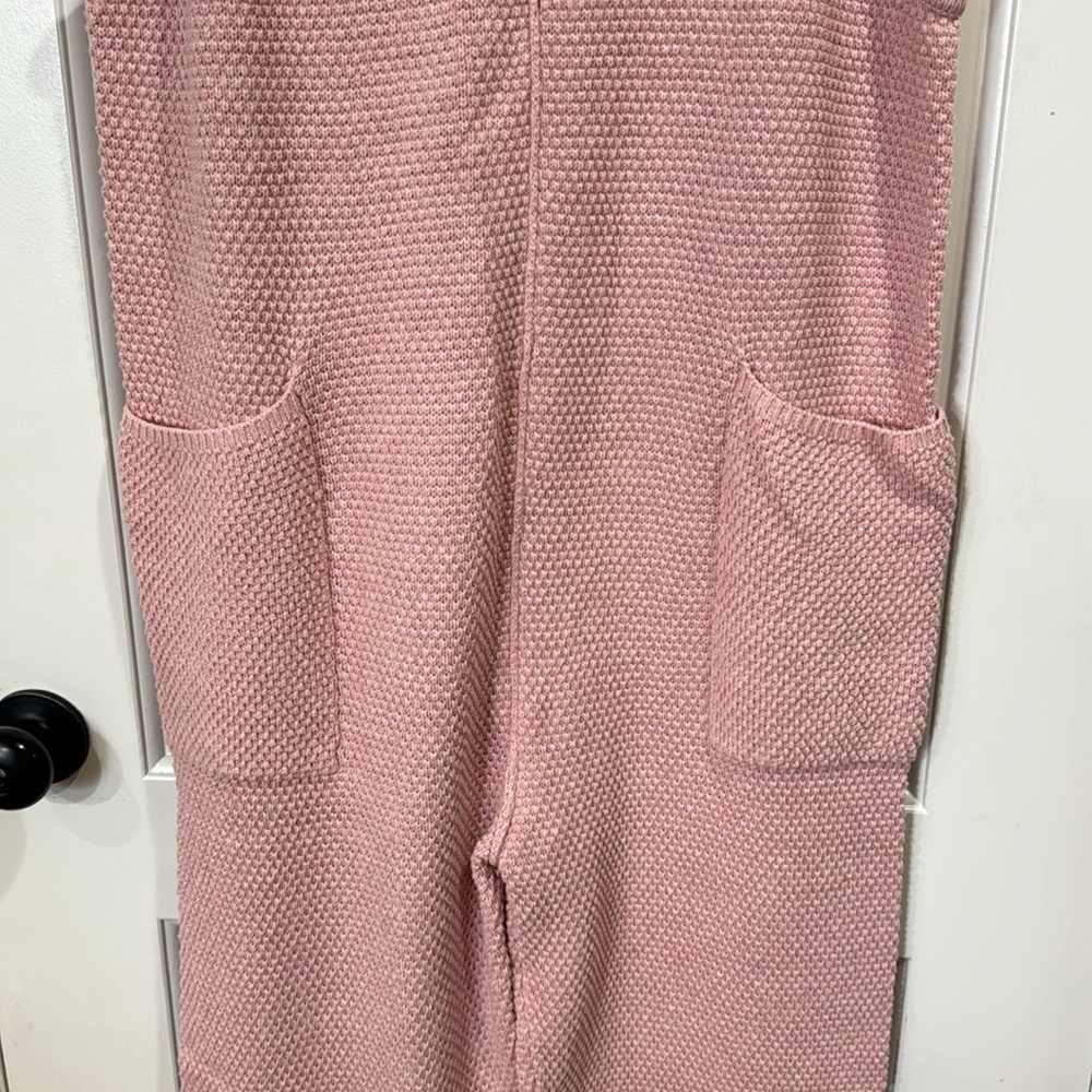 FREE PEOPLE BEACH HAILEE SWEATER JUMPER ONE PIECE LIGHT PINK MEDIUM - Picture 4 of 8